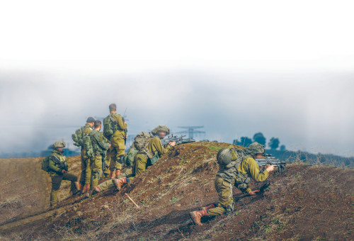 מילואימניקים במלחמת "חרבות ברזל" (צילום: דודו כהן, פלאש 90)