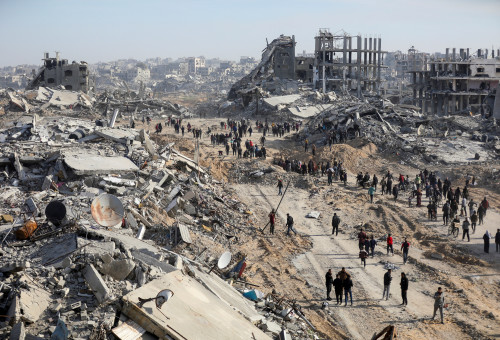 הרס בעזה (צילום: REUTERS/Dawoud Abu Alkas)
