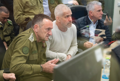 הרמטכ״ל, רב-אלוף הרצי הלוי, ראש השב״כ, רונן בר, ראש המוסד, דדי ברנע (צילום: דובר צה"ל)