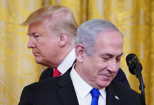 בנימין נתניהו, דונלד טראמפ (צילום: MANDEL NGAN/AFP via Getty Images)