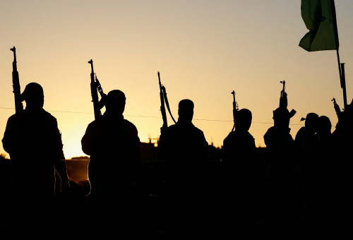 מחבלי חמאס (צילום: רויטרס)