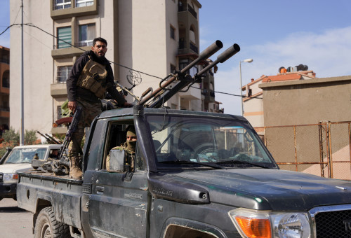 כוחות צבא סורים (צילום: EUTERS/Karam al-Masri)