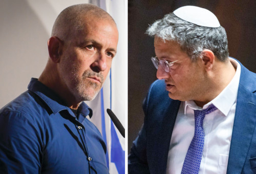 בן גביר, רונן בר (צילום: דובר צה"ל,אבשלום שושני)