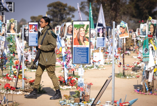 אתר ההנצחה לקורבנות מסיבת הנובה ברעים צילום  (צילום: מרים אלסטר פלאש 90)