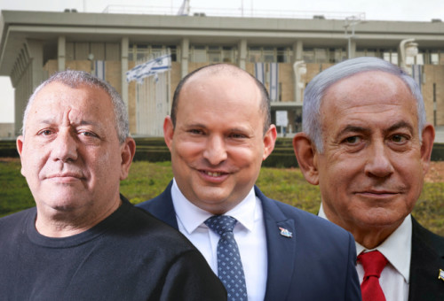 בנימין נתניהו, נפתלי בנט, גדי איזנקוט (צילום: פלאש 90,רויטרס)