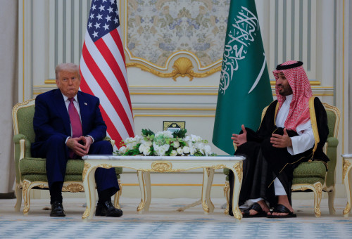 מוחמד בן סלמאן, דונלד טראמפ (צילום: רויטרס)