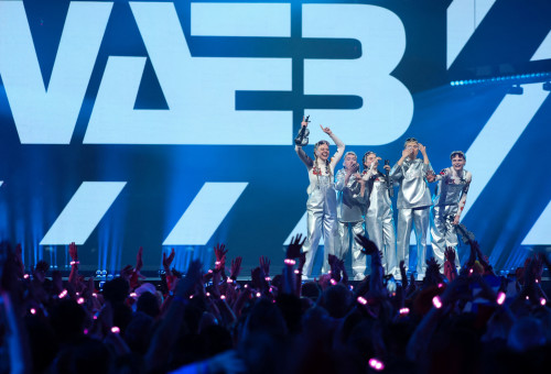 נציגי איסלנד לאירוויזיון 2025, VAEB (צילום: רויטרס)