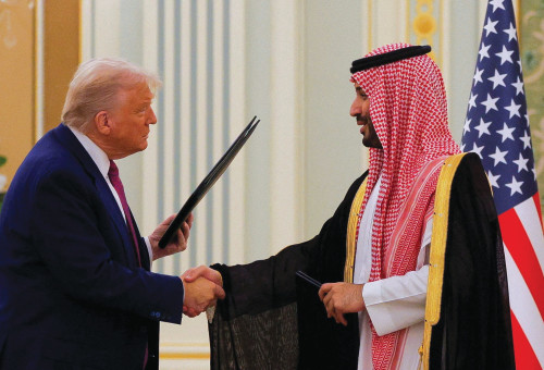 דונלד טראמפ, מוחמד בן סלמאן (צילום: רויטרס)