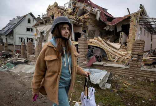 הריסות מתקיפה רוסית באוקראינה (צילום: רויטרס)
