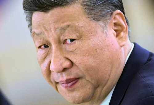 נשיא סין שי ג'ינפינג (צילום: Kirill Kudryavtsev/Pool via REUTERS)