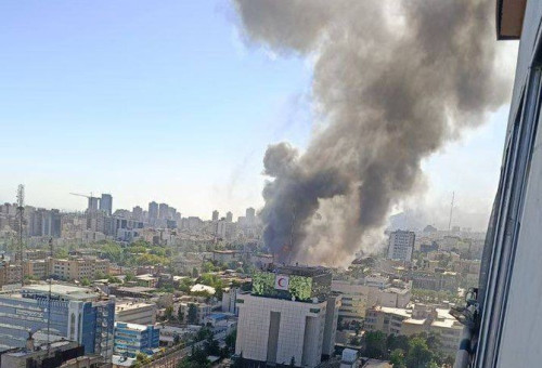 תקיפה באיראן  (צילום: רשתות ערביות)