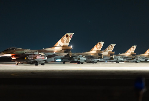 חיל האוויר במהלך מבצע "עם כלביא", לפני התקיפות באיראן (צילום: דובר צה"ל)