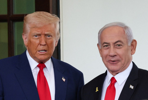 בנימין נתניהו, דונלד טראמפ (צילום: REUTERS/Leah Millis/File Photo)