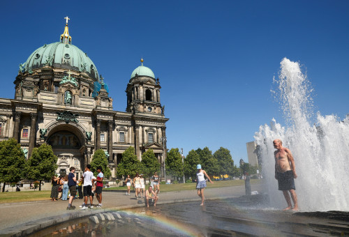 גל חום בגרמניה (צילום: רויטרס)