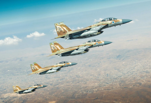 מטוסי חיל האוויר בשמיים (צילום: דובר צהל)