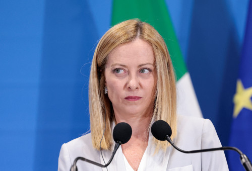 ראש ממשלת איטליה, ג'ורג'ה מלוני (צילום: רויטרס)