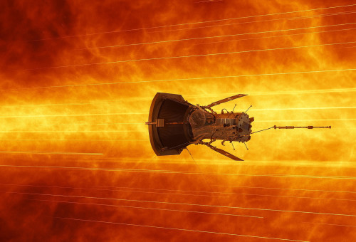 גשושית פרקר. תמונות הכי קרובות לשמש (צילום: NASA)