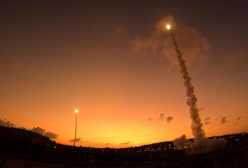 פעילות מערכת החץ במהלך מבצע עם כלביא (צילום: אגף דוברות וקשרי ציבור במשרד הביטחון)