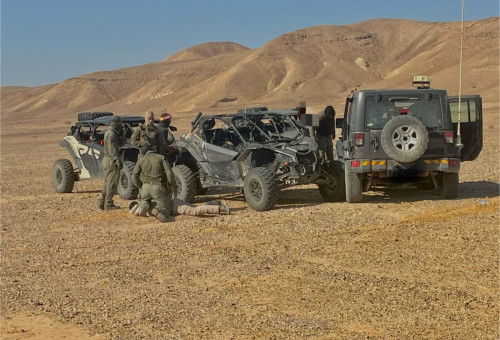 סיכול הברחה בגבול ירדן-ישראל (צילום: דוברות המשטרה)