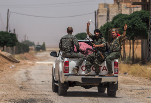 מליציות בסוריה (צילום: REUTERS/Rodi Said)