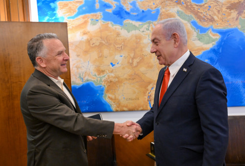 בנימין נתניהו, סטיב ויטקוף (צילום: קובי גדעון/לע"מ)