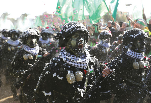 מצעד צבאי של חמאס בעזה, 2022 (צילום: רויטרס)