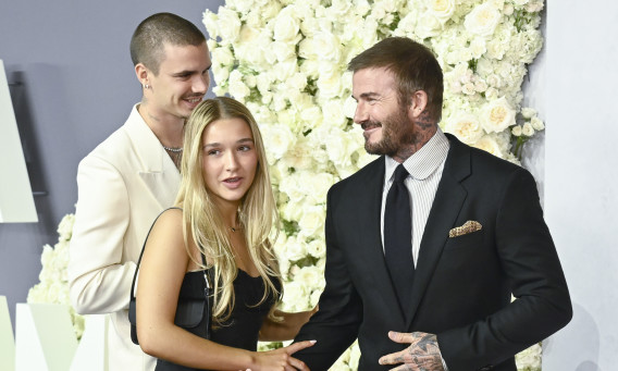 דיוויד בקהאם ובתו הרפר