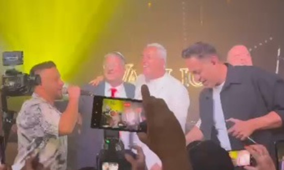 איתמר בן גביר וקובי פרץ בחגיגות יום ההולדת