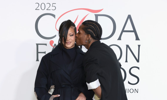 ריהאנה ו-A$AP Rocky (צילום: Dimitrios Kambouris/Getty Images)