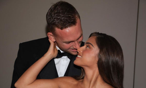 נועה קירל ודניאל פרץ ביום החתונה השני (צילום: ערן בארי)