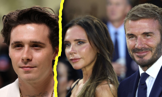 דיוויד, ויקטוריה, ברוקלין בקהאם (צילום: רויטרס)