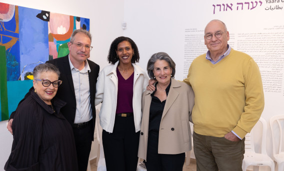 הראל ותמר בית-און, נירית טקלה, עודד שוהם וחנה פריזן (צילום: דיאגו מיטלברג)