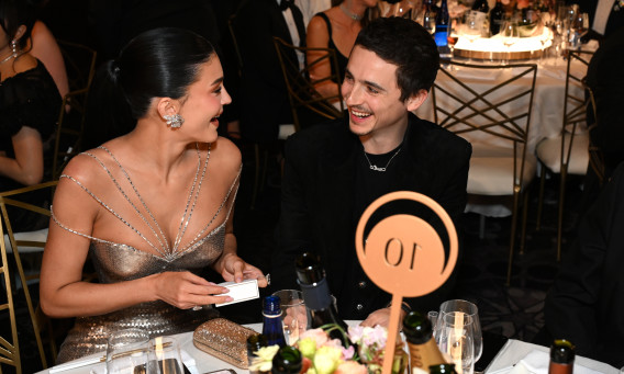 קיילי ג׳נר וטימותי שאלאמה (צילום: Michael Kovac/Getty Images for Moët & Chandon)