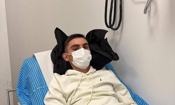 שורד השבי רום ברסלבסקי במיון (צילום: שימוש לפי סעיף 27א')