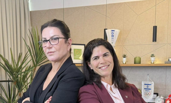 יעל ארד ורותי ברודו (צילום: באדיבות הוועד האולימפי בישראל)