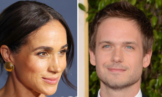 פטריק ג'יי אדמס ומייגן מרקל