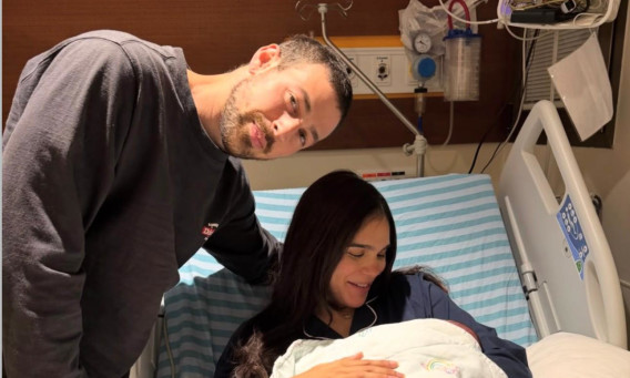 נויה אריאלי ודור טאוב ברגע הלידה
