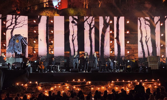 עצרת יום הזיכרון לשואה ולגבורה בקיבוץ יד מרדכי (צילום: סל אירועים והפקות)