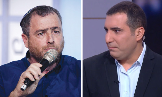 ירון אברהם, שמעון ריקלין (צילום: צילום מסך קשת 12)