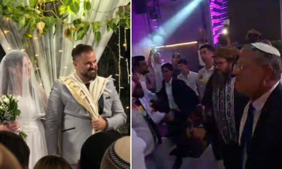  החתונה של דוד זולדן ודור קוגולוגנס (צילום: ריקי טאוב)