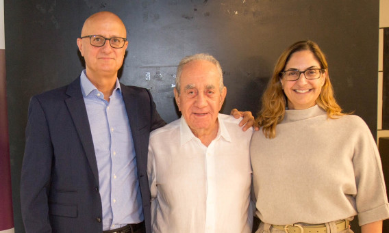 רוית הוברפלד, אלפרד אקירוב ודני בן שחר (צילום: עומר לוי)