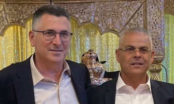 מישל בוסקילה וגדעון סער (צילום: ללא)