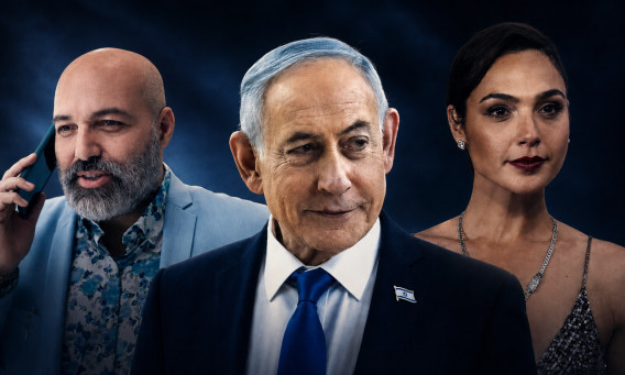 בנימין נתניהו, אורן דוברונסקי, גל גדות (צילום: יונתן זינדל פלאש 90, קשת 12, רויטרס)