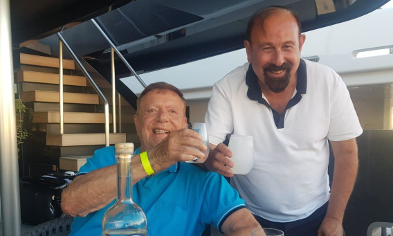 מני ויצמן ומיכאל שטראוס (צילום: פרטי)