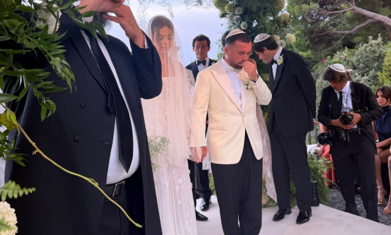 החתונה של עומר וסשה (צילום: צילום מסך רשתות חברתיות)