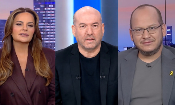 אופירה אסייג, אייל ברקוביץ׳, חיים לוינסון (צילום: קשת 12,רשת 13)