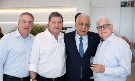 רמי נוסבאום, פיני כהן, גיל גירון וגיא פורת  (צילום: איתמר סיידא)