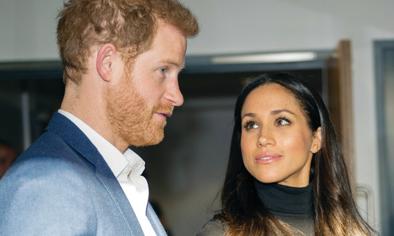 הנסיך הארי ומייגן מרקל (צילום: AFP)