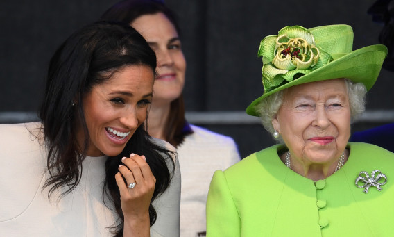 המלכה אליזבת, מייגן מרקל