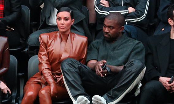 קים קרדשיאן , קניה ווסט (צילום:  Pierre Suu gettyimages)